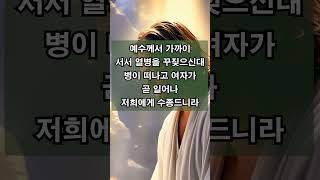 ❤️병을 고치시는 예수님 | 예수께서 꾸짖어 가라사대 잠잠하고 그 사람에게서 나오라 하시니 귀신이 그 사람을 무리 중에 넘어뜨리고 나오되 | 누가복음 4장 38~41절 | #041