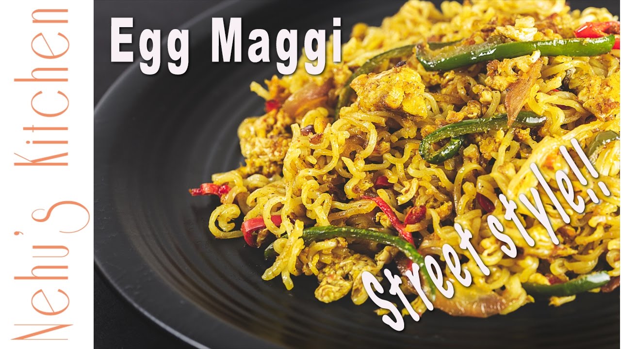 Chatpati Egg Maggi | EASY Street Style Tadka Egg Maggi | The Most ...