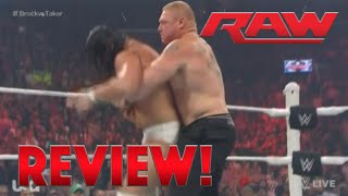 Brock Lesnar Takes Bo Dallas To Suplex City - WWE RAW 8/24/15 #RAW