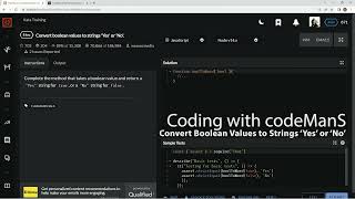 Codewars 8 kyu Convert Boolean Values to Strings 'Yes' or 'No' Javascript
