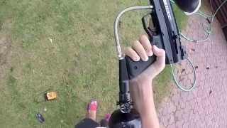 BT-4 Combat Paintball marker shooting