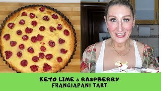 Keto Raspberry \u0026 Lime Frangiapane Tart