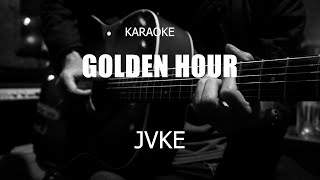 golden hour - jvke  lower key ( acoustic karaoke )