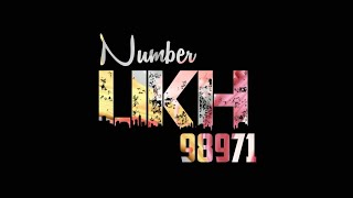 Number Likh : Tony Kakkar | Number Likh Status | Number Likh Tony Kakkar Status | Black Screen
