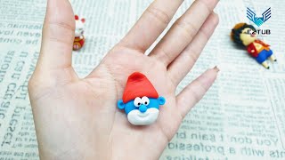 Clay Adventures with Wise Leader: Beloved Papa Smurf with White Beard and Red Hat from The Smurfs