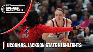 Connecticut Huskies vs. Jackson State Tigers | Full Game Highlights | NCAA Tournament