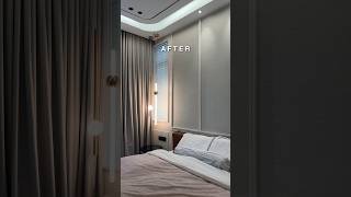 MOST classy beautiful bedroom design! #beforeandafter #bedroomdesign