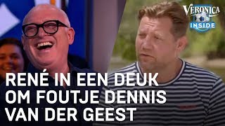 René in een deuk om foutje Dennis van der Geest: 'Van de verkeerde kant?' | VERONICA INSIDE