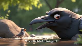 The Clever Sparrow | Crow and Sparrow | Cartoon