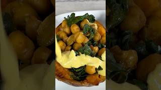 Curry Chickpea Stuffed Sweet Potato!