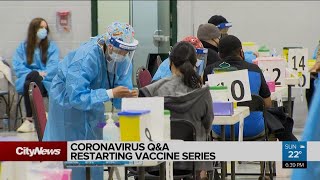 Coronavirus Q&A: Restarting vaccine series?