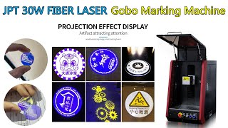 Gobo glass marking machine JPT 30w fiber laser engraving machine with 110*110m field lens-OV LASER