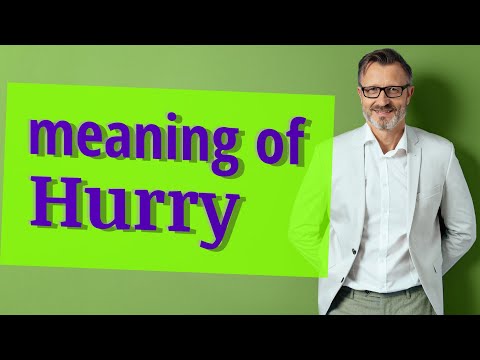 What is the root word of hurry?