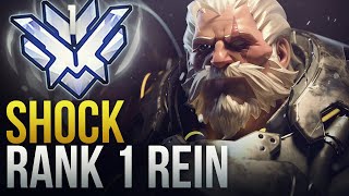 Shock - RANK 1 REINHARDT GOD - Overwatch Montage