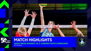 Highlights | Vasas Óbuda BUDAPEST vs. A. Carraro Imoco CONEGLIANO | CEV Champions League Volley 2023