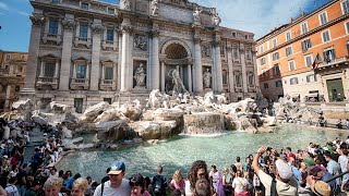 Rome Italy 4k - Walking Tour in Piazza Spagna - Pantheon - Piazza Navona - Fountain Trevi -July 2023