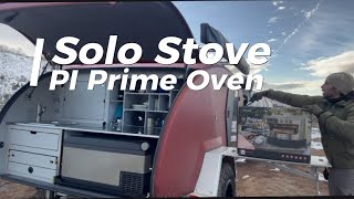 Solo Stove Pi Prime Pizza Stove in the mountains and snow