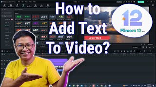 How to Add Text To Video - Filmora 12 Beta Tutorial