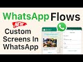 Building Official WhatsApp Flows for Advanced Chatbot - Libromi Connect No-Code Flow Builder
