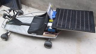 DIY: Home Made Solar Powered Razor 24V Go Cart