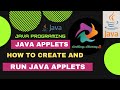 Applets in java || How to create and run an applet in java || AWT hierarchy || java tutorial #java