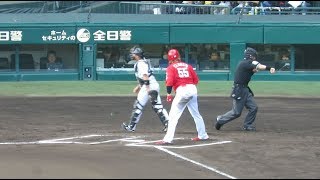 H29.09.18　6回表　1死ﾗﾝﾅｰ無し　ｴﾙﾄﾞﾚｯﾄﾞ　中飛　広島×阪神　甲子園