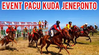 EVENT PACU KUDA JENEPONTO DI SINI KITA LIHAT KECEPATAN PARA KUDA PACU | PACUAN KUDA PART 45