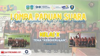 LOMBA MENYANYIKAN MARS SMKN 1 LUMAJANG DALAM RANGKA P5 KEBEKERJAAN