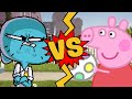 M.U.G.E.N Battles | Nicole Watterson vs Peppa Pig | The Amazing World of Gumball vs Peppa Pig