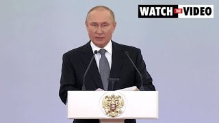 Putin says Russia will strengthen armed forces