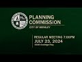 Berkley Planning Commission Meeting - July 23, 2024