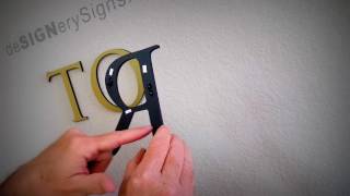 How To Install Dimensional Letters on Wall