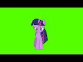 twilight sparkle approaches green screen ponies