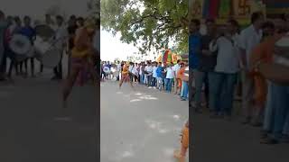 Addagutta pothraj madhu \u0026 rakesh pothraj dance near temple