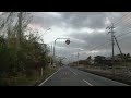 4k drive front car window at dusk huis ten bosch sasebo city to nagasaki city japan