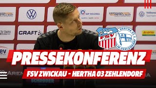 FSV TV | Pressekonferenz | FSV Zwickau - F.C. Hertha 03 Zehlendorf