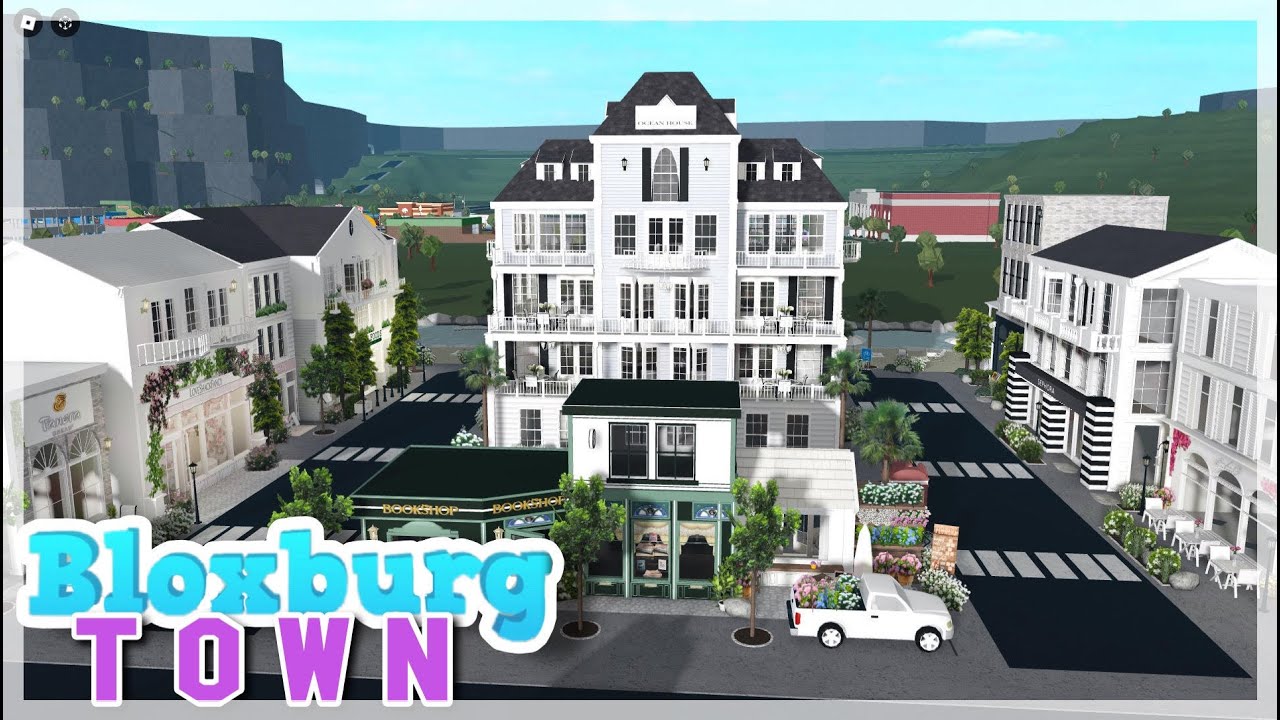 Bloxburg Town Tour Youtube