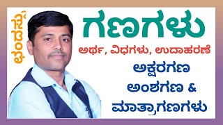 ಛಂದಸ್ಸು : ಗಣಗಳು : ಅರ್ಥ, ವಿಧಗಳು, ಸೂತ್ರ \u0026 ಉದಾಹರಣೆ | ಅಕ್ಷರಗಣ, ಅಂಶಗಣ \u0026 ಮಾತ್ರಾಗಣ | ಡಾ. ನಟರಾಜ ಆರ್. ಮಧೂಡಿ