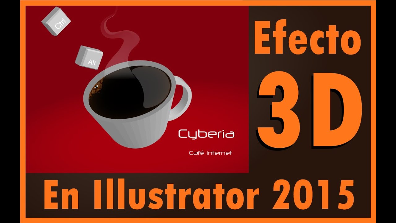 Como Usar El Efecto 3D En Illustrator Cc2015 - YouTube