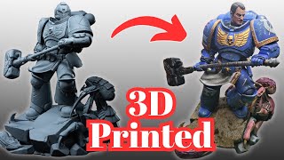 Space Marine 3D Print \u0026 Paint Titus Vs Tyranids Warhammer