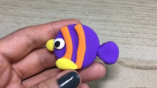 Clay fish tutorial. Clay fish polymer. ปั้นดิน้บา | ปั้นดินน้ำมัน