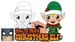 How to Draw Christmas Elf | Holiday Drawing Lesson