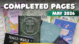 So Many Flowers & Mermaids! My May 2026 Coloring Flip Through