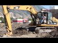 cat 315c excavator digging up close