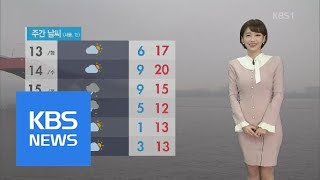 미세먼지·안개 오전까지 ‘나쁨’…한낮 포근, 큰 일교차 | KBS뉴스 | KBS NEWS