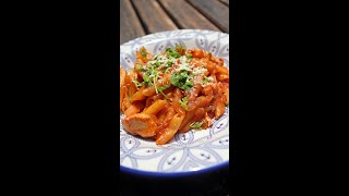 ¡Fideos en Salsa de Pollo!  Fideos #Pollo #Pasta #facil #comida #casera #receta #vlog #fyp #Paraguay