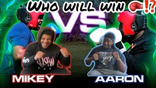 InternetMikey vs InternetAaron | 1v1 Boxing REACTION
