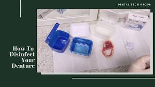 How to disinfect a denture | Bevin Mahon for Dental Tech Group