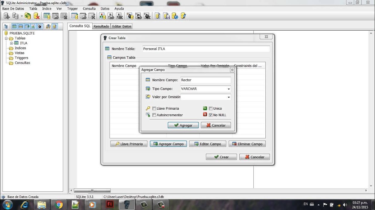 Tutorial Base De Datos En SQLITE - YouTube