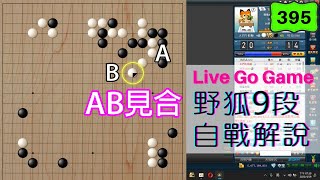 【網路圍棋自戰解說 #395】野狐9段｜棋逢難處小尖尖？小尖有時也是棋型要點！